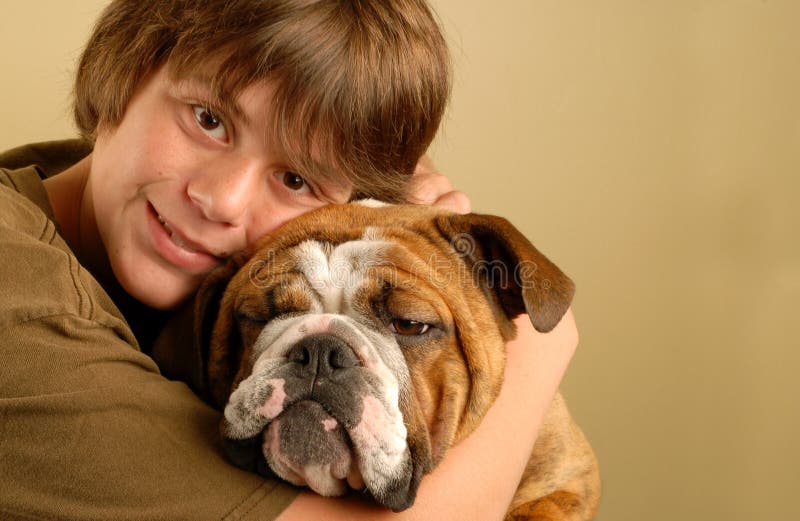 Teen Boy Bulldog Stock Photos - Free & Royalty-Free Stock Photos