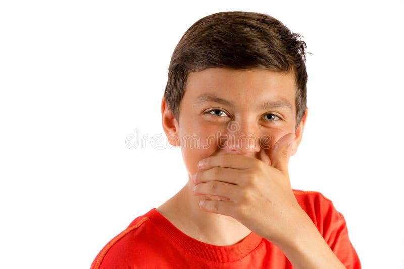 Young teenage boy isolated on white stock photo Young teenage boy isolated on white stock photo