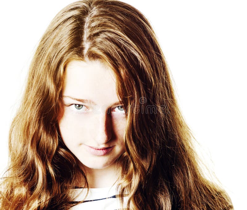 Young teenage girl closeup portrait with different emotions royalty free stock image Young teenage girl closeup portrait with different emotions royalty free stock image