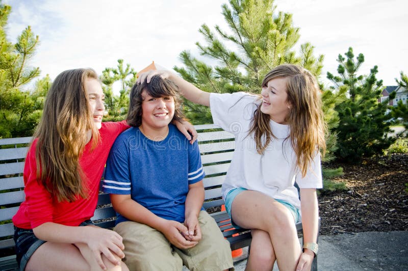 Young Teens Having Fun Stock Image Image Of You