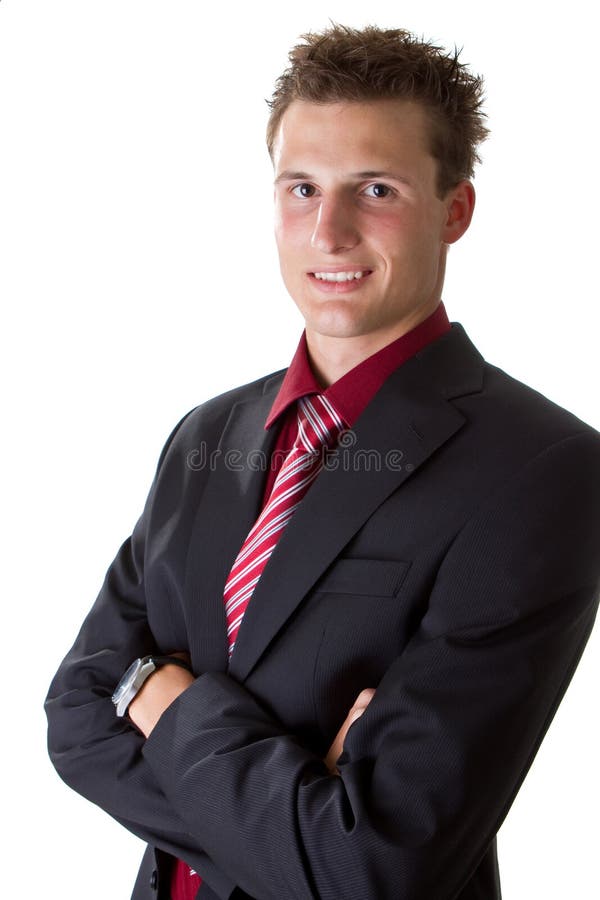 Young trendy teenage businessman