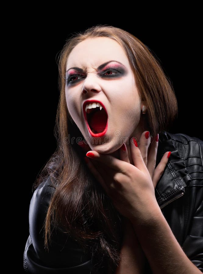 Young Vampire Girl Isolated Stock Image - Image: 26972511