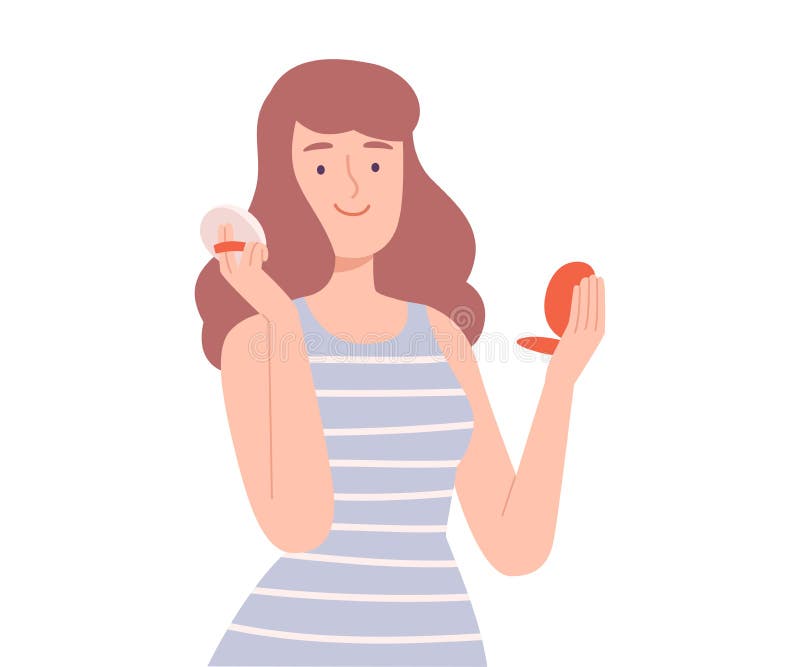 Young Woman Applying Make Up Powder on Her Face, Girl Doing Makeup, Skin Care Routine Cartoon Style Vector Illustration Stock Vector - Illustration of elegance, girl: 204260250 Young Woman Applying Make Up Powder on Her Face, Girl Doing Makeup, Skin Care Routine Cartoon Style Vector Illustration Stock Vector - Illustration of elegance, girl: 204260250