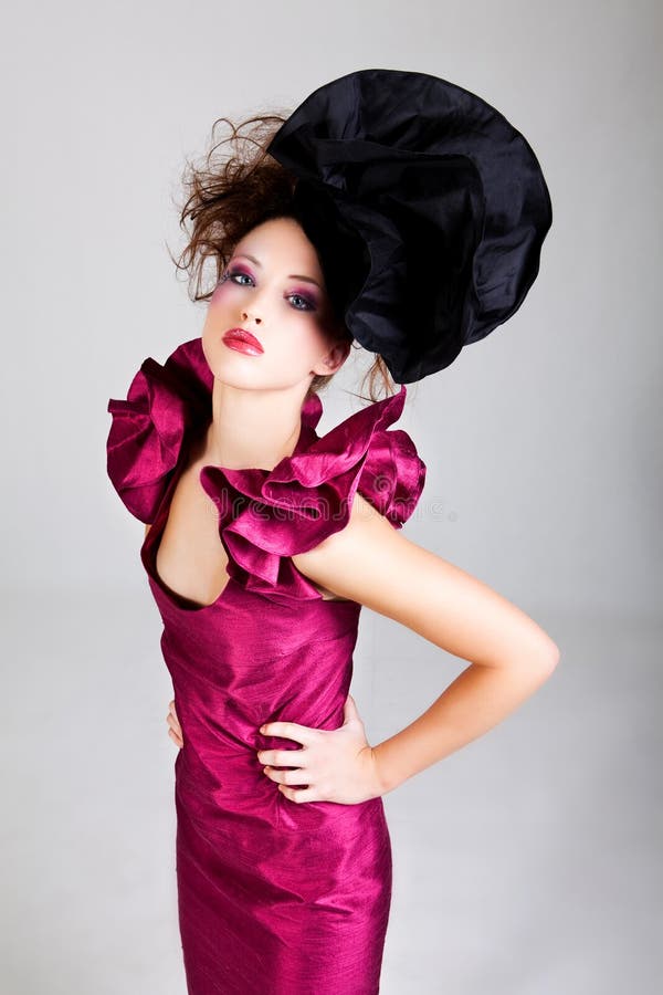 Young Woman in Avant Garde Attire