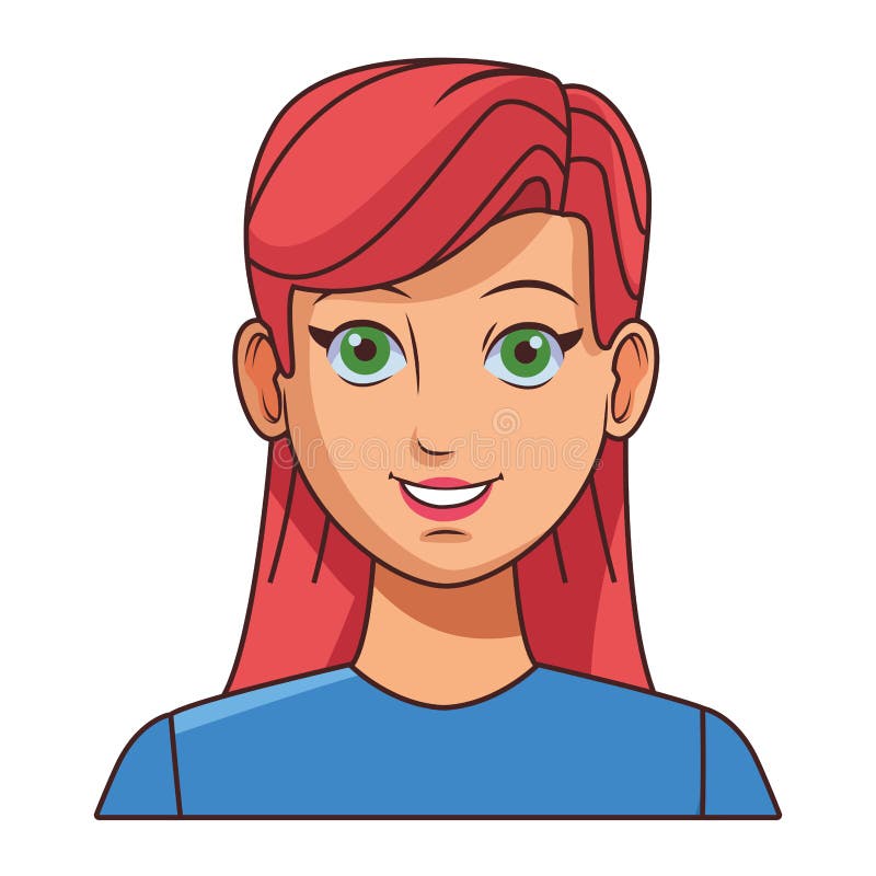 Young Woman Avatar Cartoon  Character Profile  Picture  Stock 