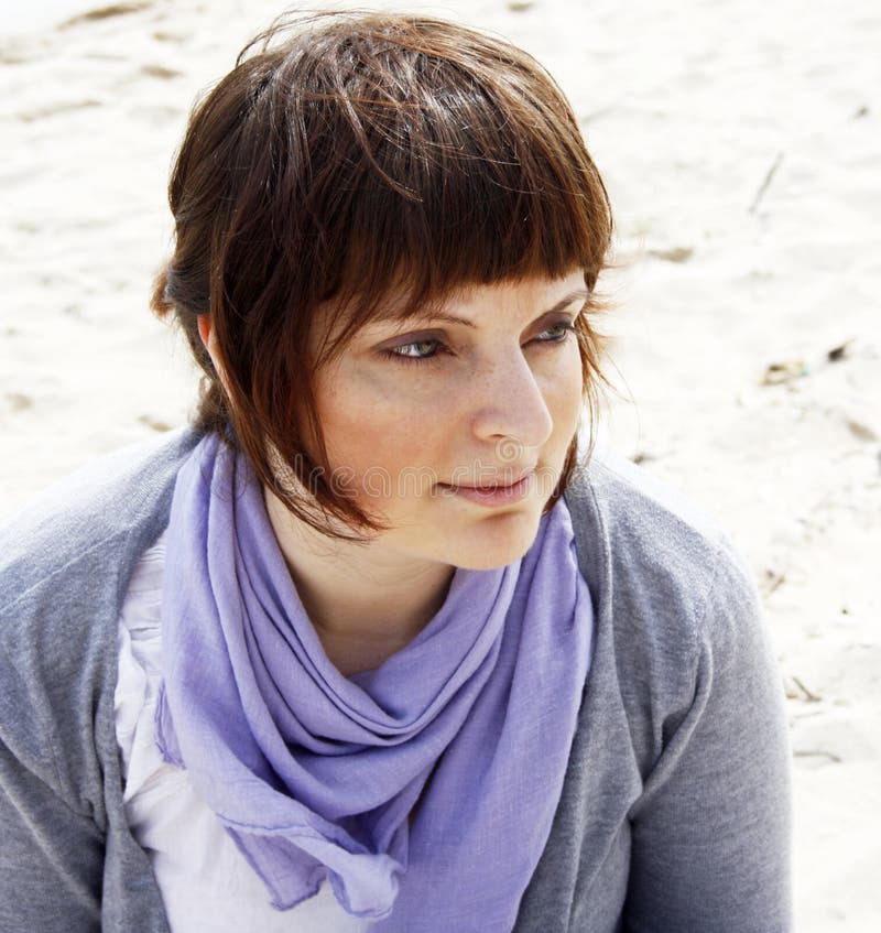 Young woman on the beach