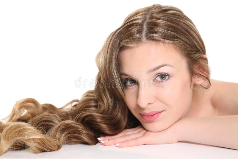 Young woman with beautiful hair