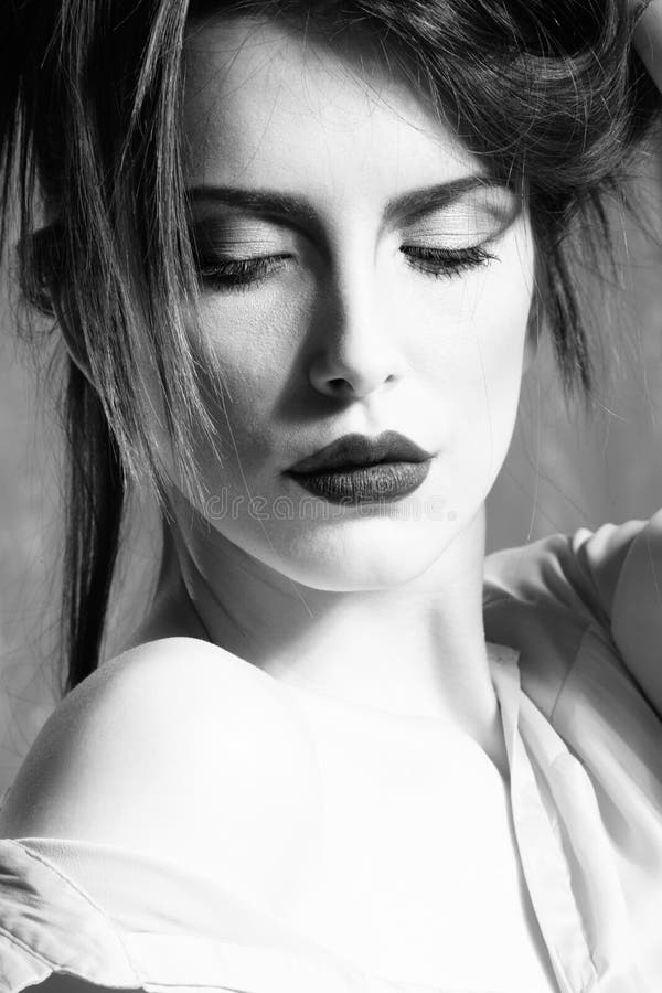 Young woman beauty portrait stock photo Young woman beauty portrait stock photo