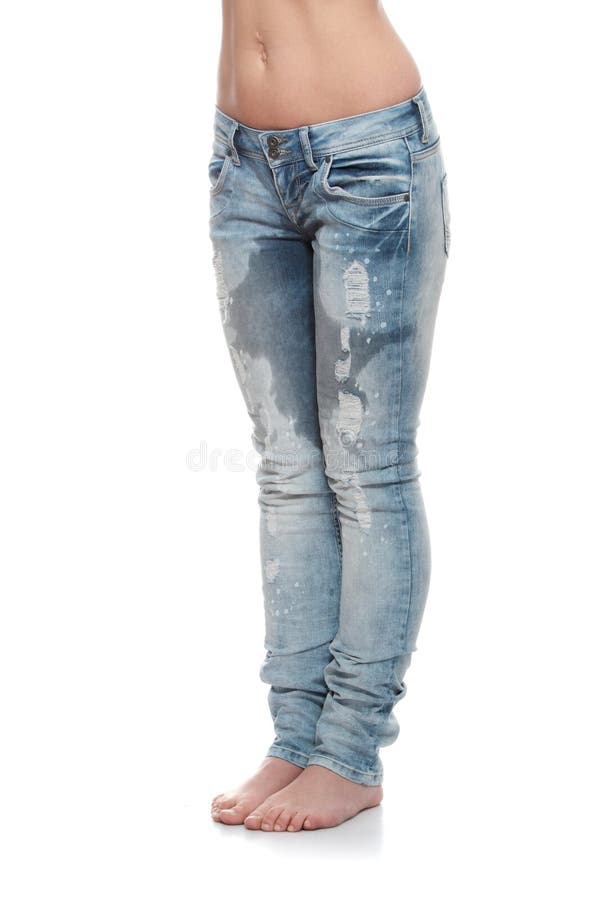 Girl Peeing Jeans