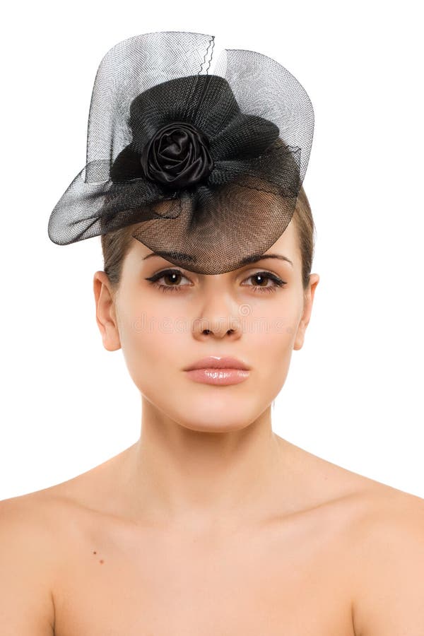 Young Woman with a Bow in Her Hair Stock Photo Image of girl, chic