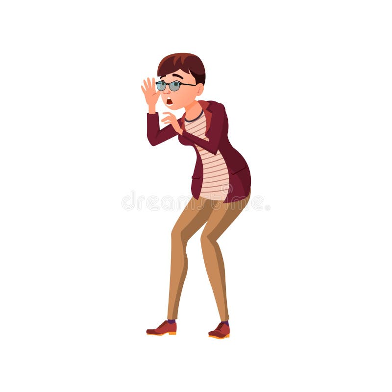 Young Woman Calling Son on Street Cartoon Vector Stock Vector -  Illustration of young, vector: 220809193