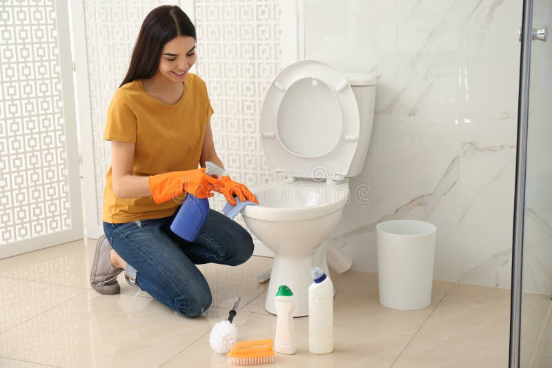 Young Woman Toilet Seat Stock Photos - Download 321 