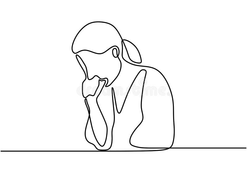 A Man Coughing Continuous One Line Drawing With Minimalist Design A Man Coughing Continuous One Line Drawing With Minimalist Design