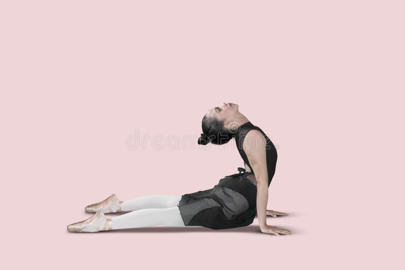 Young woman dancer doing a stretch stock image Young woman dancer doing a stretch stock image