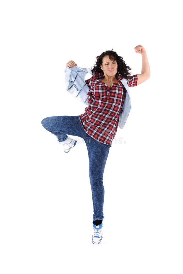 Young woman dancing