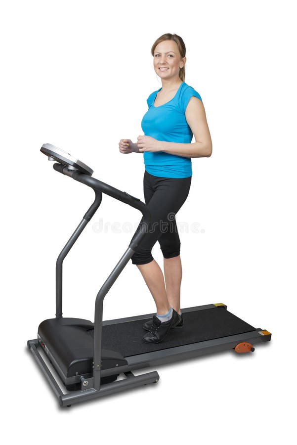 Young woman doing exercises stock photos