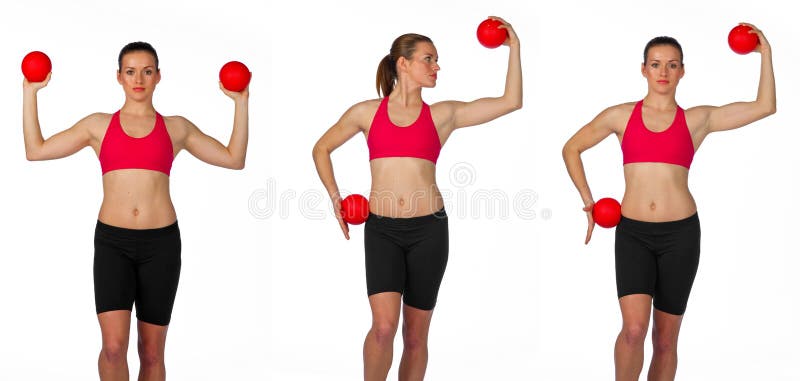 Young Woman Exercise Routine Stock Image - Image of energy, female ...