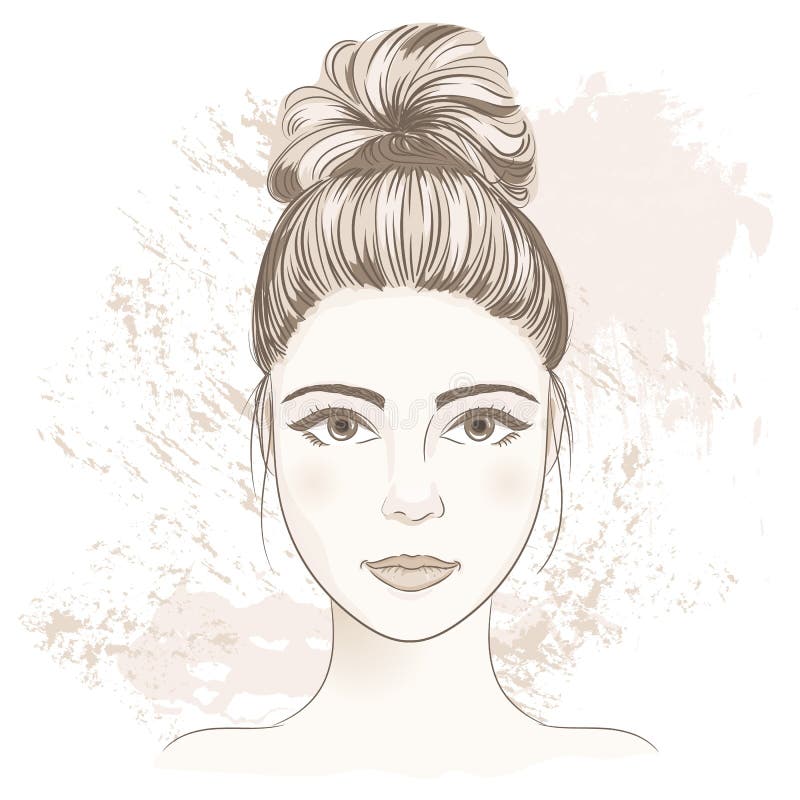 Featured image of post Girls Hair Drawing Bun Check out our hair bun drawing selection for the very best in unique or custom handmade pieces from our shops