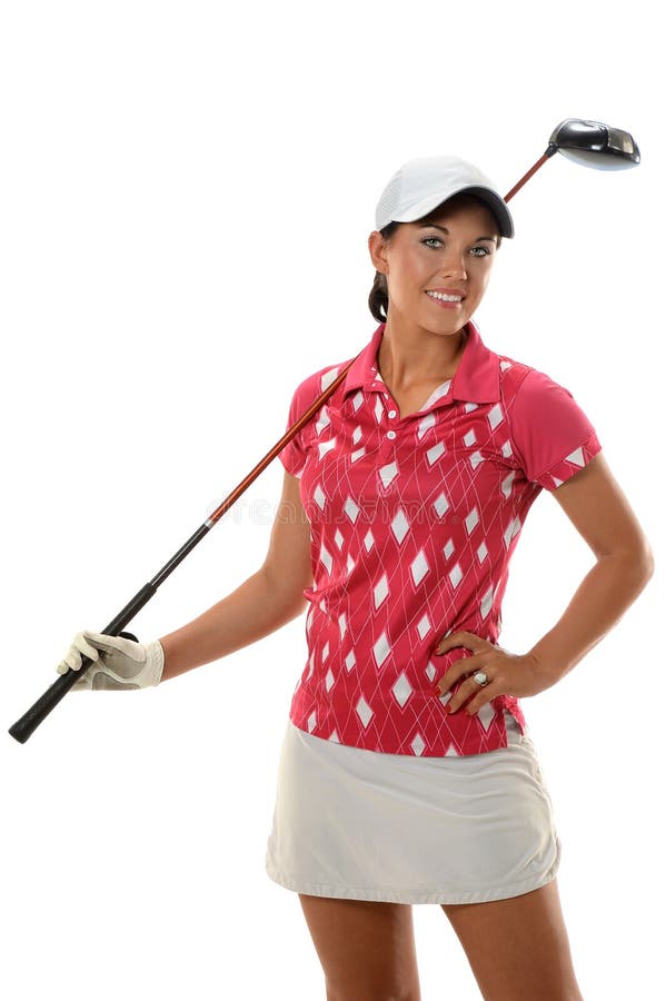Young Woman With Golf Club stock photo. Image of game - 45759896