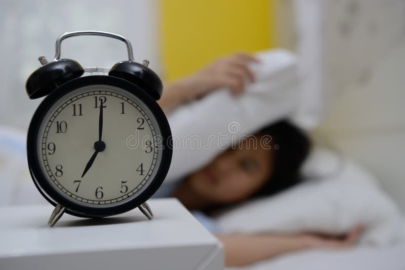 Woman Hates Waking Up Early In The Morning Sleepy Girl Touch At Stock Woman Hates Waking Up Early In The Morning Sleepy Girl Touch At Stock