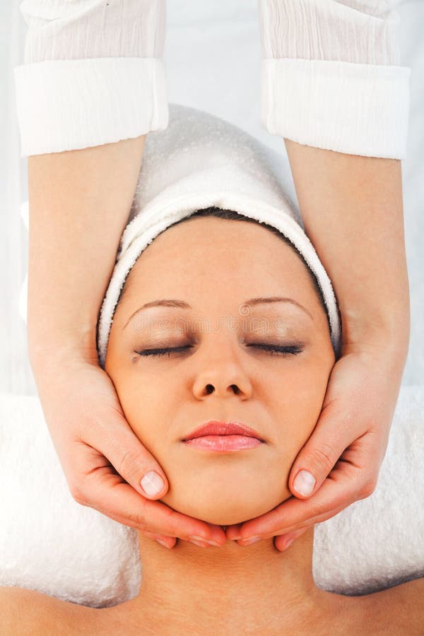 Young woman having massage stock image. Image of people 48900053