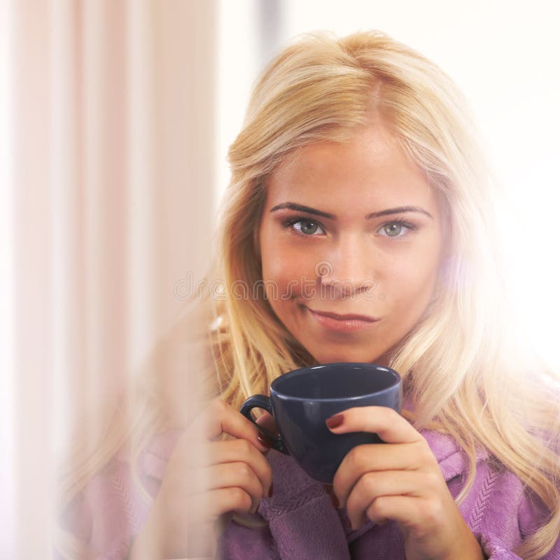 Young Woman Holding a Coffee Cup Stock Image Image of girl, caucasian