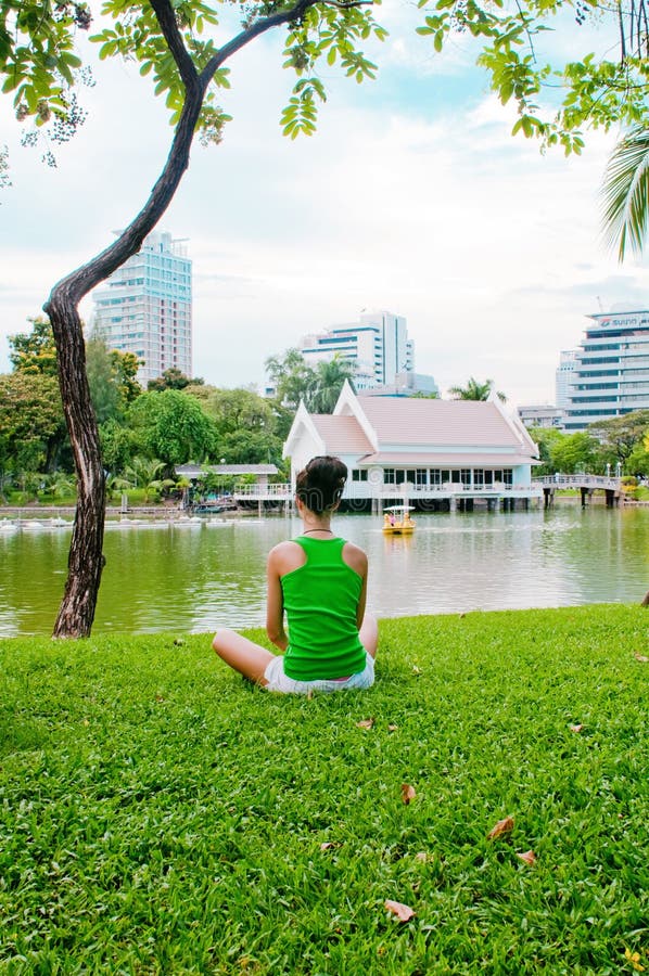 Young woman meditation