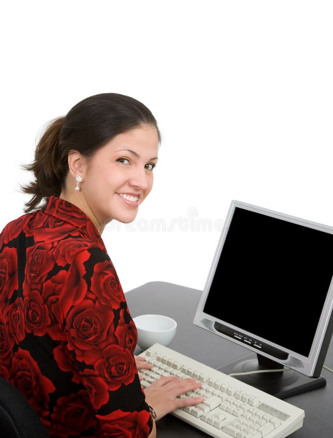 Young woman office worker