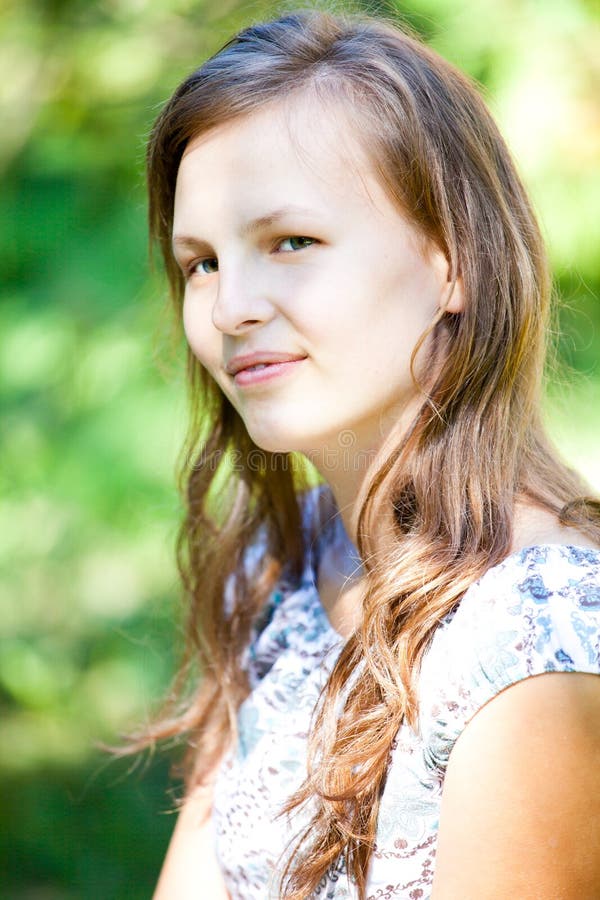 Young woman outdoor stock photo. Image of portrait, smile - 15826916