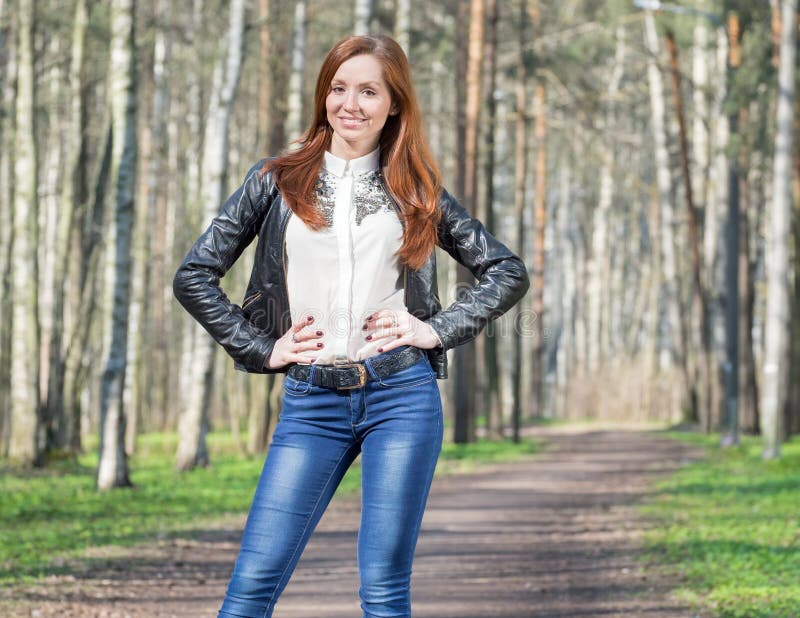 Young woman in park stock image. Image of leisure, attractive - 71874265