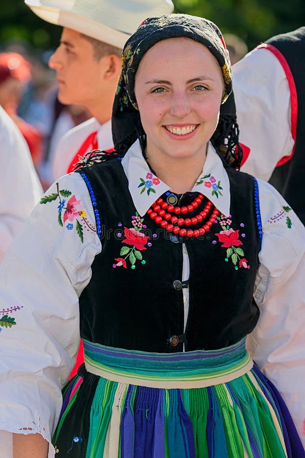 Young Woman from Poland in Traditional Costume 5 Editorial Stock Photo ...
