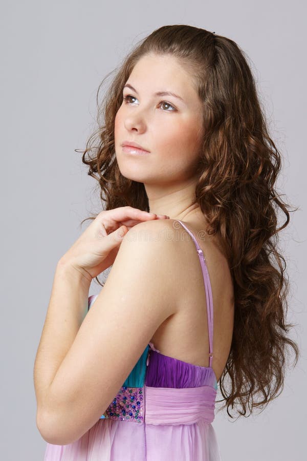 Classical Nude Woman Portrait Stock Photo Image of cloth, long 17650168