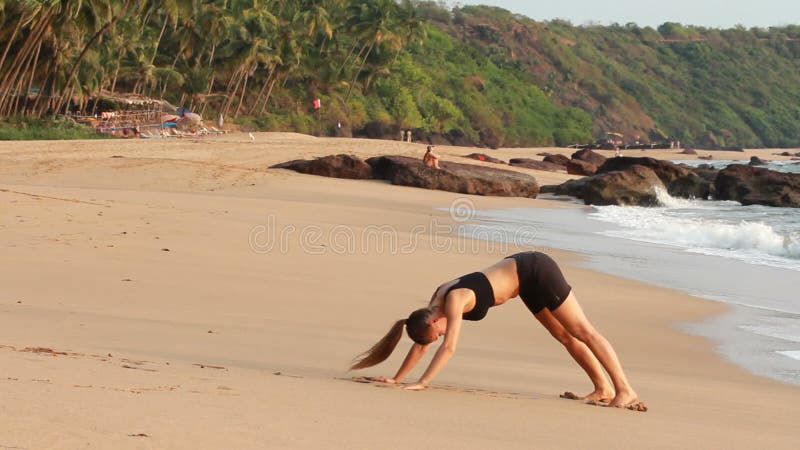 Young woman practicing yoga