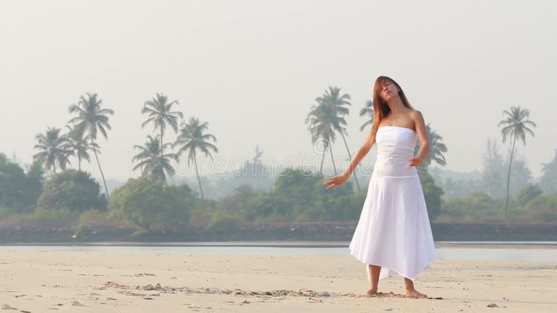 Young woman practicing yoga