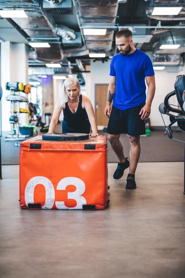 Young woman pushing weight at the gym. royalty free stock image Young woman pushing weight at the gym. royalty free stock image