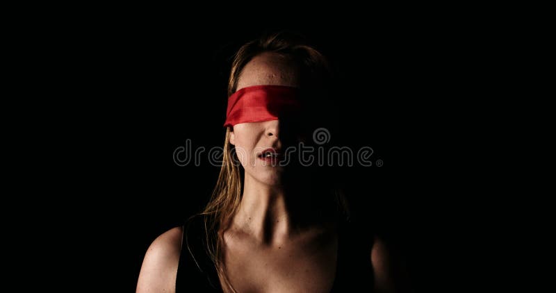 Blindfold Woman Band Eyes Screaming Stock Photos - Free & Royalty-Free ...