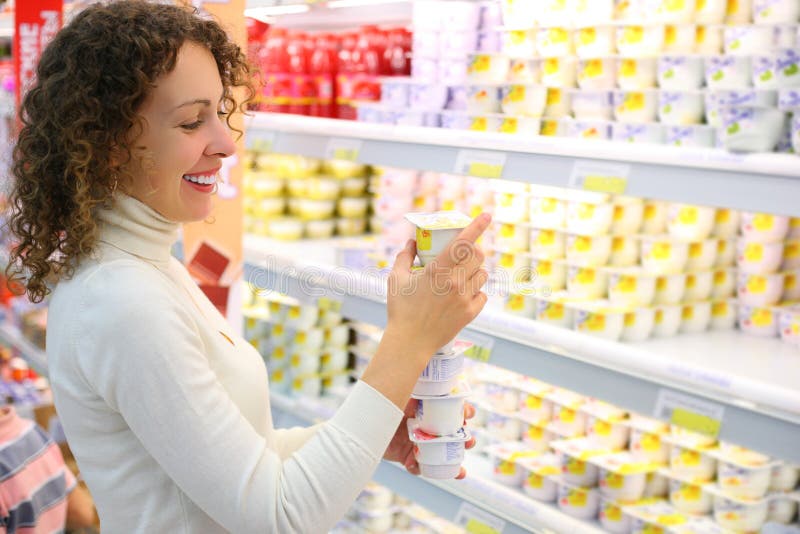 Young woman in shop