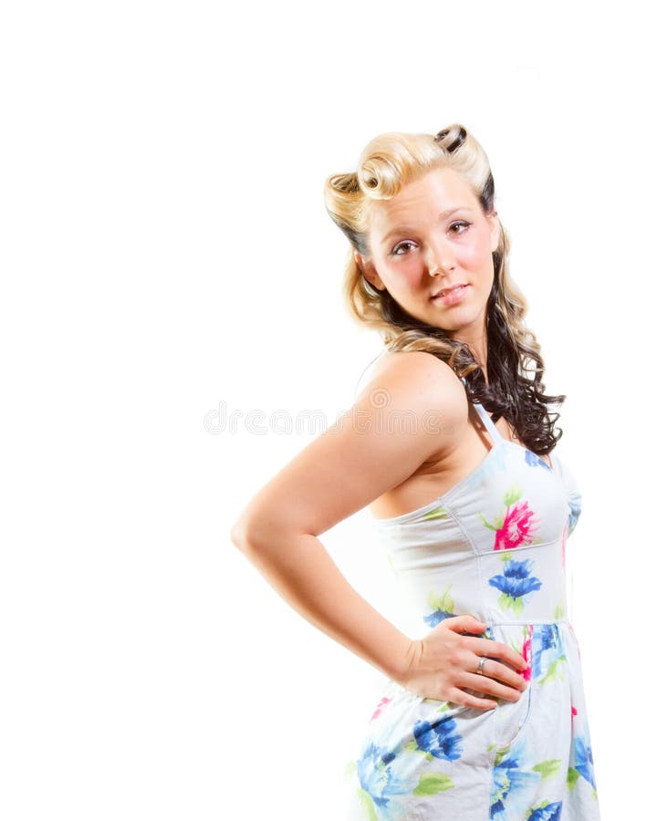 Young Woman Short Modest Dress Stock Photos - Free & Royalty-Free Stock ...