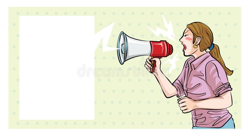 Young Woman Shouted at the Megaphone is Illustrations Cartoon Vector Use for Various Articlesm, for Women`s Financial and Legal Stock Vector - Illustration of woman, announcement: 168359828 Young Woman Shouted at the Megaphone is Illustrations Cartoon Vector Use for Various Articlesm, for Women`s Financial and Legal Stock Vector - Illustration of woman, announcement: 168359828
