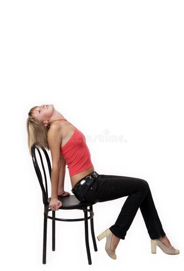 Woman Sitting Chair Free Stock Photos & Pictures, Woman Sitting Chair