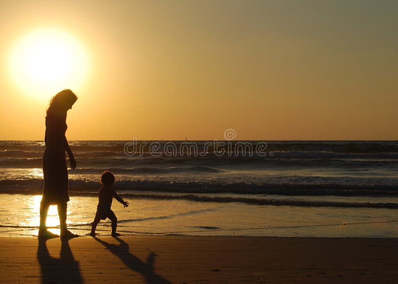 Young woman with small child