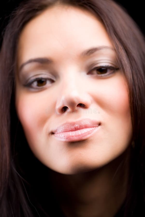 Young woman soft portrait royalty free stock photos