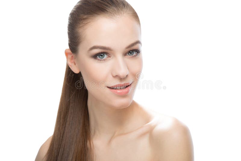 Young Woman with Straight Hair in a Ponytail Stock Photo - Image of isolated, beautiful: 38311926 Young Woman with Straight Hair in a Ponytail Stock Photo - Image of isolated, beautiful: 38311926