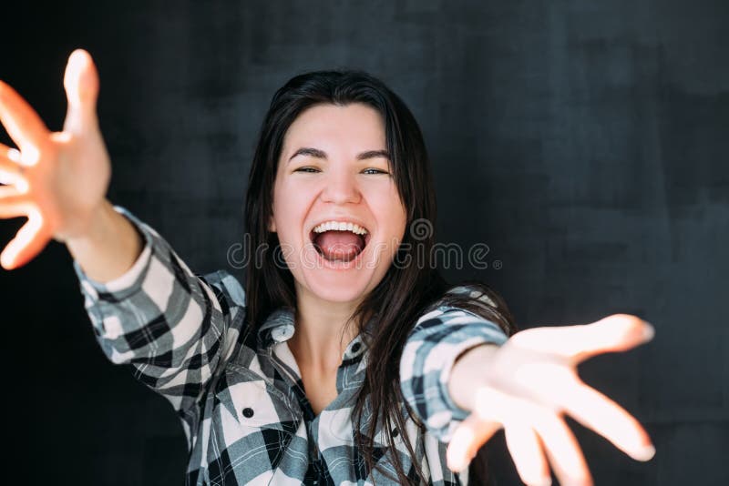 Young woman stretching arms happiness excitement royalty free stock photo Young woman stretching arms happiness excitement royalty free stock photo