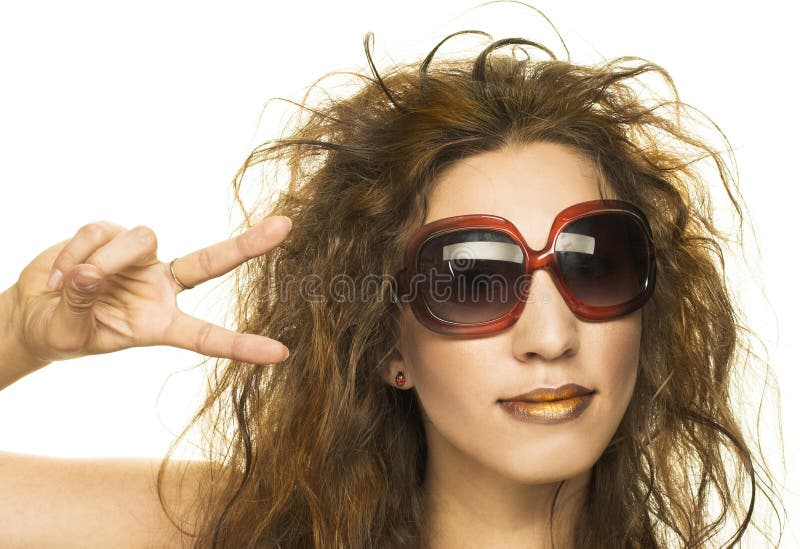 Young woman in sunglasses