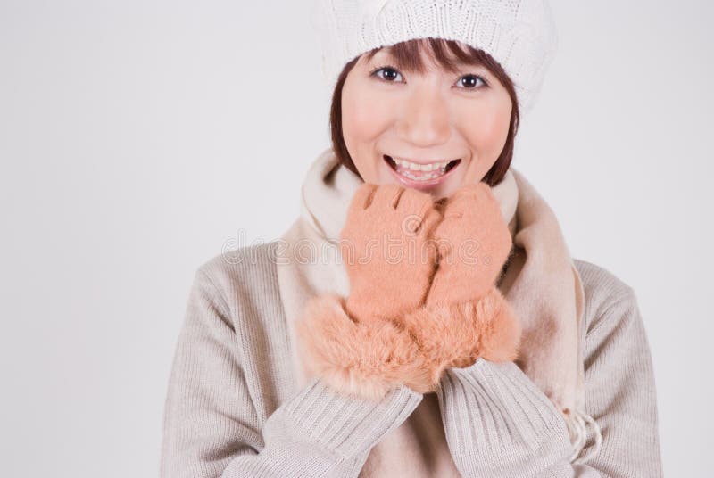 Young Woman Wearing Knit Hat Stock Photo Image of winter, young 7116932