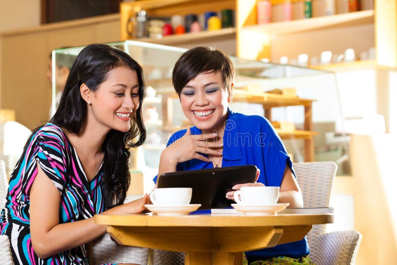 Asian Coffee Shop Girls