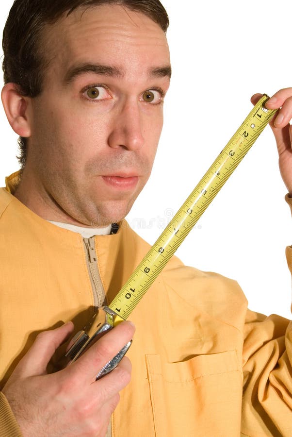 Guy Measuring Something Tape Measure Stock Photos Free & RoyaltyFree