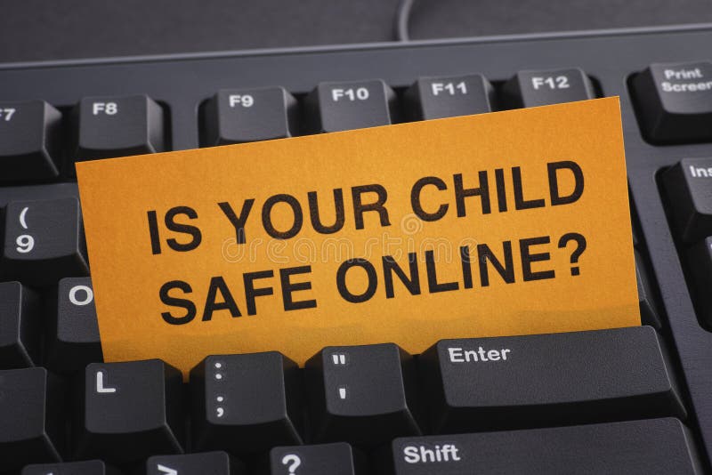 Is your child safe online? stock image Is your child safe online? stock image
