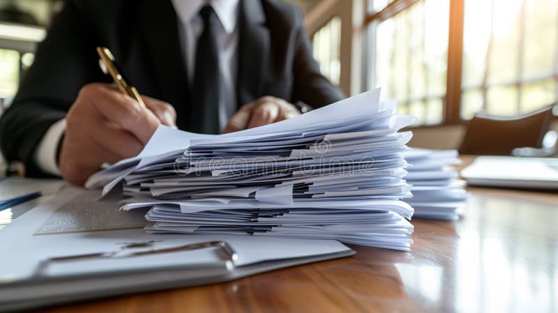 Navigating the Future: Challenges and Solutions in Implementing a Photo-Realistic Document Management System vector illustration